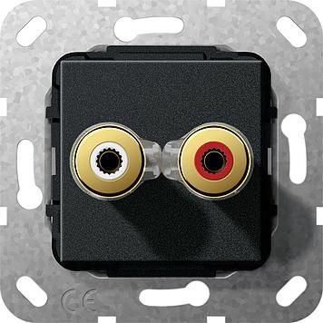 Gira 566510 WBT 0710 Cu nextgen screw connection insert black matt