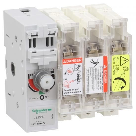Schneider Electric GS2SG3 with fuses TeSys GS2S 3p 630A DIN 3 switch disconnector
