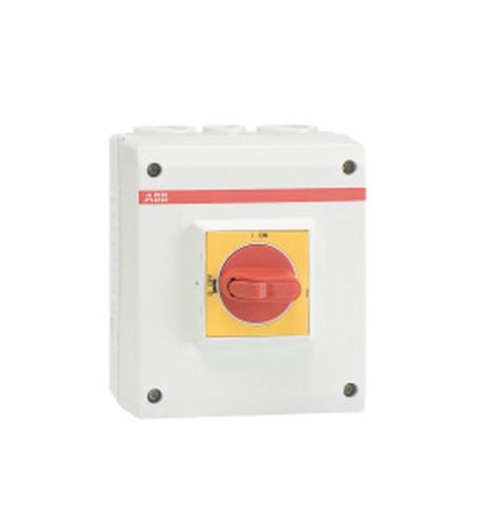 ABB Stotz-Kontakt OTE16AL3M, EMC safety switch 3-pole 7.5 kW 400V with red-yellow handle, 1SCA022613R9610