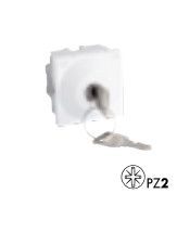 EFAPEL KEY LOCK PUSH-BUTTON - 2 MODULES WHITE