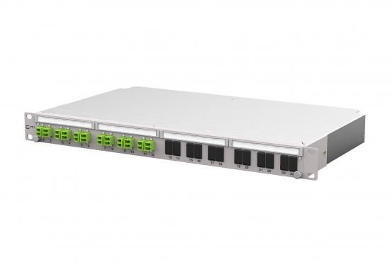 METZ CONNECT 1502287M12-E OpDAT PA splice 12xLC-D lime green OM5 gr patch panel