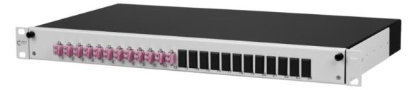 METZ CONNECT 1502607512-E OpDAT slide VIK 12xLC-D violet OM4 grey patch panel