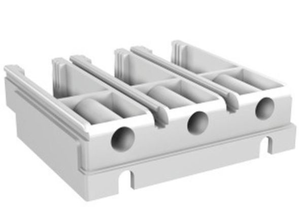 ABB Stotz-Kontakt ADP MONT. FIXED TERM. x PF XT1 4p, adapter connection fixed on plug-in XT1 4P accessory for circuit breaker XT1 adapter, 1SDA066306R0001