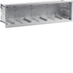 Berker 18721040 built-in box 4-way for hollow wall mounting, R8, hl-grey