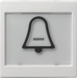 Gira 021703 rocker switch touch-sensitive BSF symbol bell system 55 pure white