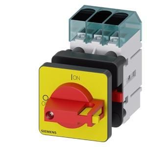 Siemens 3LD3250-0TK13 switch disconnector 3LD3 Iu=32A 3-pole 11.5kW red/yellow