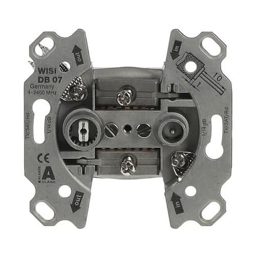 Busch-Jaeger 0231-101 antenna socket insert radio/TV, 2 connections/through socket