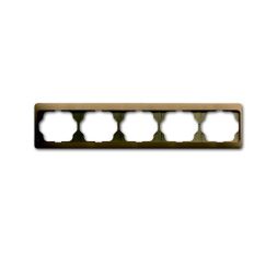 Busch-Jaeger 1725 KA-21 cover frame, 5-way frame bronze