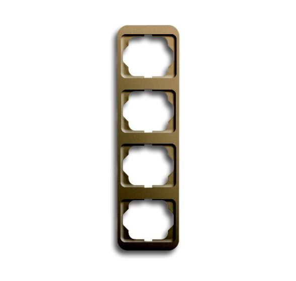Busch-Jaeger 1734-21 cover frame, 4-way frame bronze
