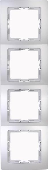 Kopp 308720002 4-way HK05 silver cover frame