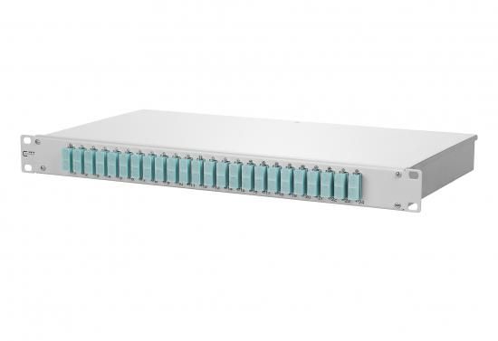 METZ CONNECT 1HE 24xSC-D MM 48 Pgt 24 Kup aqua/keram LWL patch panel OpDAT fix, 150255BA24-E