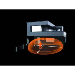 Steinel 007584 motion detector completely black surface-mounted IP54 160° 8m range iHF sensor