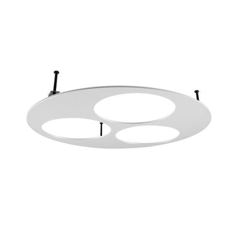 LTS 620196 Scene 6 3-flame round white recessed frame