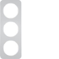 Berker 10132174 frame aluminum/polar white Berker R.1