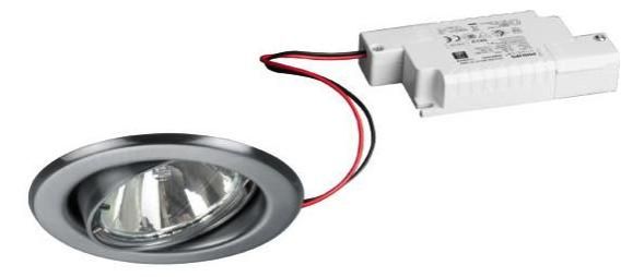 Brumberg 39180033 230V AC 6W 3000K chrome mat LED recessed ceiling spotlight
