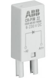 ABB STOTZ-KONTAKT CR-P/M 62V, CR-P/M 62V plug-in module LED green, 6-24VAC/DC, 1SVR405654R1000
