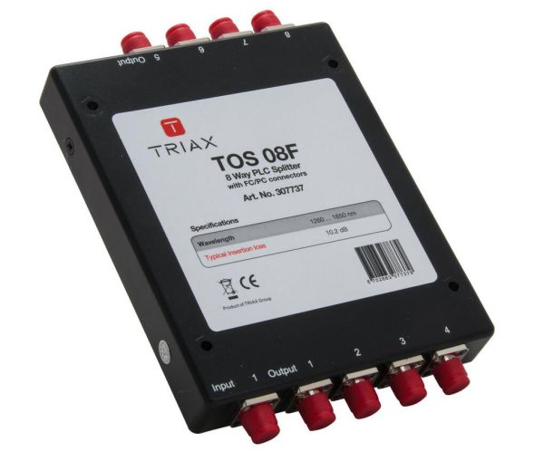 Triax 307737 TOS 08 F 8-way FC/PC connectors optical distributor