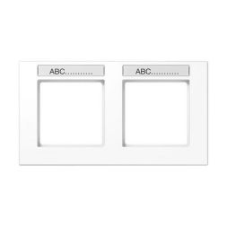 Jung AC5820BFNAWW frame 2-way, with label field, horizontal mounting, thermoplastic, A CREATION, alpine white