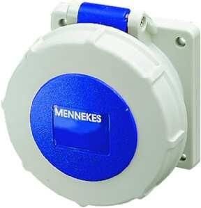 Mennekes 227A panel mount socket 16A 5-pin 9h 230V IP67