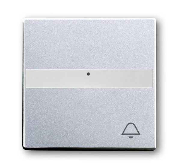 Busch-Jaeger 1764 NLI/KI-83 rocker switch, with label field aluminum silver