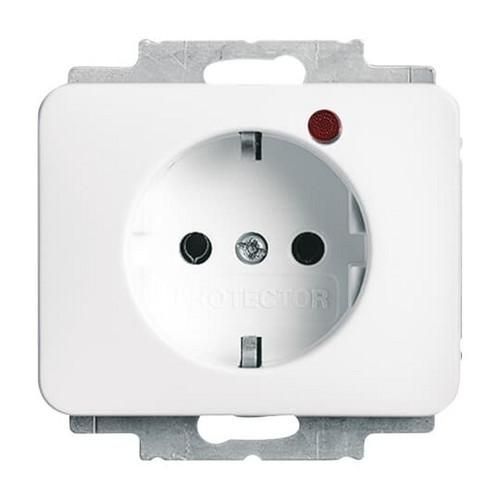 Busch-Jaeger 2310EUGL/VA-24G-11 Busch-Protector® SCHUKO® socket insert, with surge protection studio white high gloss