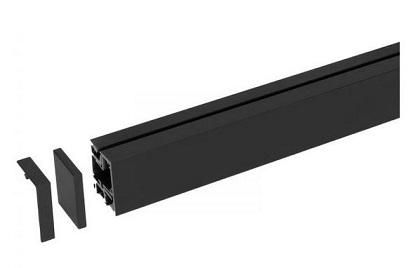 Kesseböhmer MOSAIQ.1200.20 Set aluminum profile Linero TopLine 1200mm jet black, black
