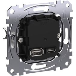 MERTEN MEG4366-0120 TYPE A+C 45W USB charging station insert