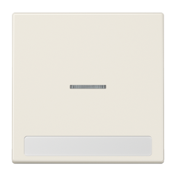 Jung LS990NAKO5 rocker switch 1-way with light guide, with label field, Duroplast, LS series, white