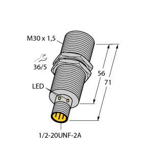 Turck 4281613 BI10U-G30-ADZ30X2-B3131 Inductive sensor
