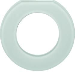 Berker 109219 glass end frame 1-way series glass polar white