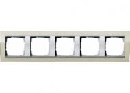 Gira 0215776 5-way cover frame for color Alu Gira Event Clear Sand