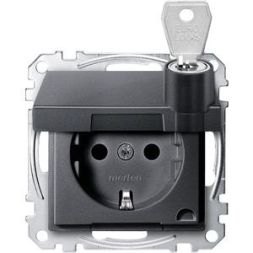 MERTEN MEG2315-0414 SCHUKO socket anthracite System M