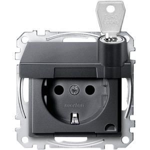 MERTEN MEG2315-0414 SCHUKO socket anthracite System M