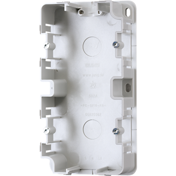 Jung 582A mounting housing for surface-mounted caps 2-way