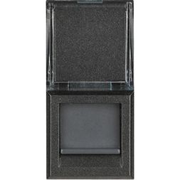 Bticino HS4279C6S data socket RJ45 Cat6 STP black, (anthracite)