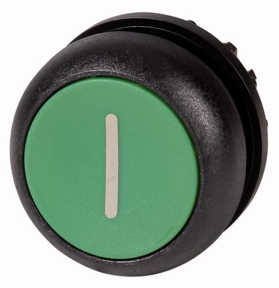 Eaton M22S-DG-X1 pushbutton, flat, green I, momentary, 216608