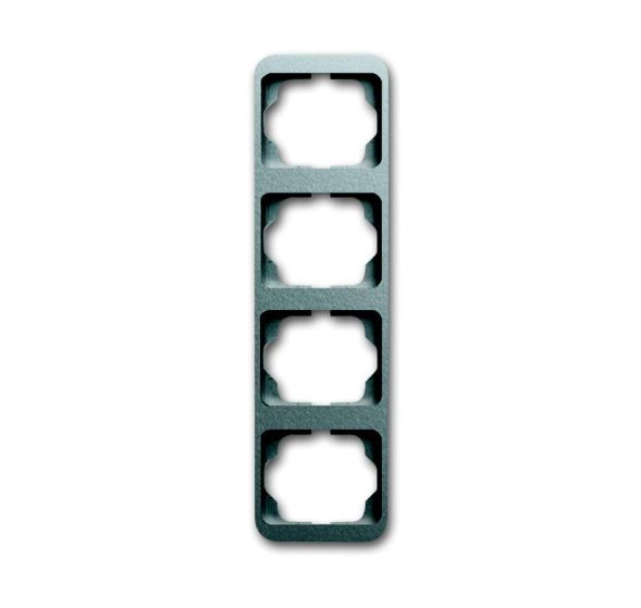 Busch-Jaeger 1734-266 cover frame, 4-way frame titanium