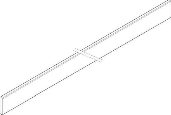 ABN 3RE 30x5x445mm vertical CU-rail (XCUS533)