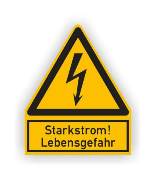 Cimco 182732 High voltage danger to life plastic warning sign