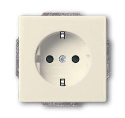 Busch-Jaeger 20 EUCKS-82 SCHUKO® socket insert, with increased contact protection ivory white