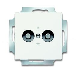 Busch-Jaeger 2095 UC-884 flush-mounted potential equalization plug, 2-way studio white matt