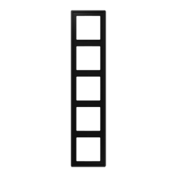 Jung LS985SWM frame 5-way, vertical and horizontal mounting, LS 990, graphite black matt