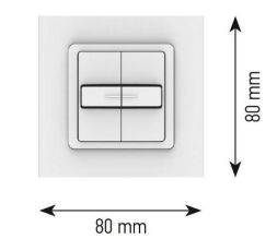 Somfy 1800536 Smoove Duo IN wireless wall switch
