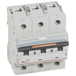 Legrand 409837 Circuit breaker DX3 D40A 3P 25KA 4, 5M