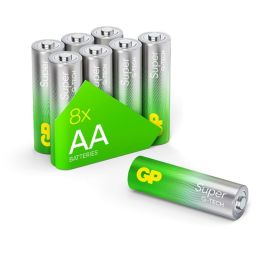 GP SUP15A258C8 SuperAlkaline Mignon, 1.5V LR06, 8-pack AA blister