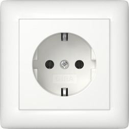 Gira 444027 full plate standard 55 rws with SCHUKO socket