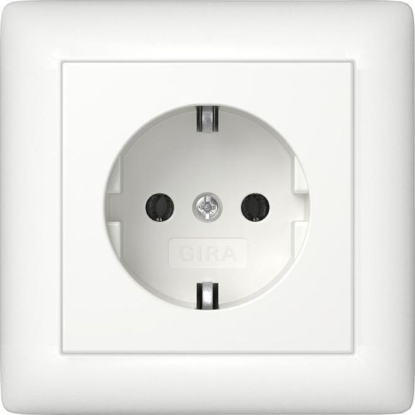 Gira 444027 full plate standard 55 rws with SCHUKO socket