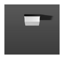RZB 22146.003 Square A60 75W E27 225x225x110 wall / ceiling light