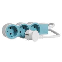 Legrand 694551 flat 3xSD 1.5 mtr.cable Soft Blue power strip