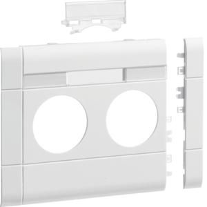 TEHALIT GB12021K9010 modular panel 2-way plug-in label 120mm pure white